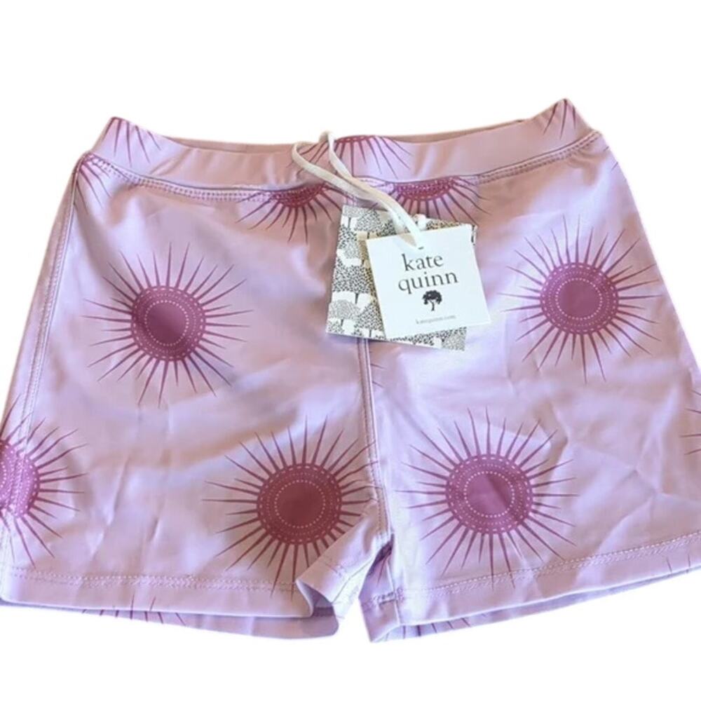 Kate Quinn Purple Suns Swim Bottoms Trunks Size 6y